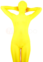 Faschingskostüm Gelbe Lycra Spandex Unisex Zentai-Anzug Karneval Kostüm