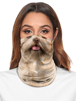 Faschingskostüm Gesichtsabdeckung Nahtlose Bandana Dog Print Motorrad Outdoor Tube Maske
