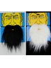 Faschingskostüm Gesichtshaar Weihnachten selbstklebender Bart