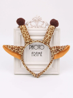 Faschingskostüm Giraffe Weihnachten Stirnband Kunstfell Braun Unisex Karneval Kopfbedeckungen Karneval Kostüm