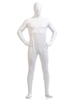 Faschingskostüm glänzend Metallic Zentai Anzüge für Männer in Weiß