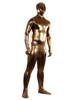 Faschingskostüm Glänzendes Metallic-Zentai in Braun