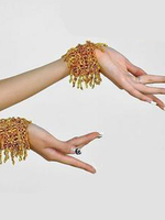 Faschingskostüm Gold-Paar des Bauchtanz Armbänder