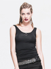 Faschingskostüm Gothic Weste Karneval Kostüm Frauen Schwarz Lace Up Punk Top Karneval Kostüm
