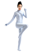 Faschingskostüm Graue Lycra Spandex Zentai-Anzug für Frauen