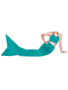 Faschingskostüm Grüne Lycra Spandex Schwanz Mermaid trendigen Tier Zentai