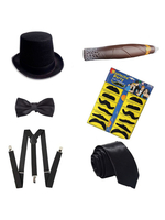 Faschingskostüm Großes Gatsby-Outfit der 1920er Jahre Flapper Magier Zubehör Karneval Kostüm Karneval Kostüm
