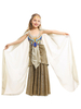 Faschingskostüm Halloween Kostüme Cosplay Golden Dress Headwear Polyester Kinder Cosplay Kostüme Karneval Kostüm Karneval Kostüm