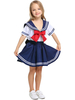 Faschingskostüm Halloween-Kostüme für Kinder Dark Navy School Girl Kids Top Rock Karneval Kostüm Karneval Kostüm