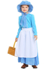 Faschingskostüm Halloween-Kostüme für Kinder Light Sky Blue Maid Kid s Hat Dress Karneval Kostüm