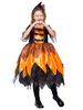 Faschingskostüm Halloween Kostüme für Kinder Orange Witch Kids Headwear Dress Karneval Kostüm