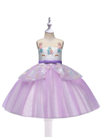 Faschingskostüm Halloween Kostüme für Kinder Royal Purple Unicorn Cotton Tutu Dress Karneval Kostüm Karneval Kostüm