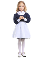 Faschingskostüm Halloween Kostüme für Kinder Tiefblaue Krankenschwester Kinder Polyester Kleid Unterkörper Schürze Karneval Kostüm Karneval Kostüm