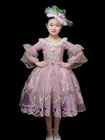 Faschingskostüm Halloween Kostüme Für Kinder Tüll Stickerei Rüschen Rosa Prinzessin Kinderkleid Karneval Kostüm Karneval Kostüm