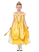 Faschingskostüm Halloween-Kostüme für Kinder Yellow Fairytale Dress Kids Dress Karneval Kostüm