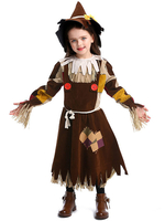 Faschingskostüm Halloween Kostüme Kinder Hexe Cosplay Tan Choker Kleid Polyester Kinder Cosplay Kostüme Karneval Kostüm Karneval Kostüm