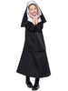 Faschingskostüm Halloween Kostüme Schwarzes Nonne Kinderkleid aus Polyester Karneval Kostüm