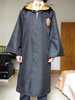 Faschingskostüm Harry Potter Hufflepuff Robe in Schwarz Polyester Hemd&mit Krawatte&und Überzieher