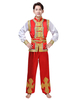 Faschingskostüm Herren Tanzkostüm Patchwork Langarm Top und Hose Set Karneval Kostüm Karneval Kostüm