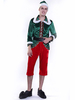 Faschingskostüm Herren Weihnachtself Kostüm Erwachsene Top Pants Outfit 5-teiliges Set Karneval Kostüm Karneval Kostüm