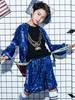 Faschingskostüm Hip Hop Dance Kostüme Jungen Blue Sequin Letters Print Street Dancing Kostüm Karneval Kostüm
