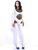 Faschingskostüm Hochwertiger Catsuit aus Latex in Weiß