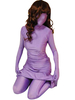 Faschingskostüm Hochwertiger Damen Zentai aus Elastan in Lila