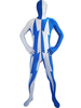 Faschingskostüm Hochwertiger Elastan Zentai mit Farbblock