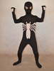 Faschingskostüm Hochwertiger Kinder Zentai aus Elastan in Schwarz