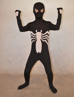 Faschingskostüm Hochwertiger Kinder Zentai aus Elastan in Schwarz