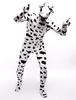 Faschingskostüm Hochwertiger Unisex Kuh Zentai aus Elastan mit Cartoon-Figur