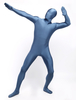 Faschingskostüm Hochwertiger Unisex Zentai aus Elastan in Blau