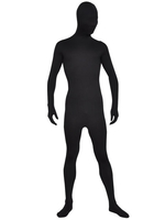 Faschingskostüm Hochwertiger Unisex-Zentai aus Elastan in Schwarz