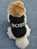 Faschingskostüm Hundekostüm Karneval schwarz BOSS Print Katze Kleidung Baumwolle Pet Kostüme Karneval Kostüm