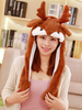 Faschingskostüm-Hut Deer bewegen Hut Kaninchen-Ohr-Cosplay Zubehör