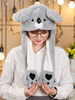 Faschingskostüm-Hut Koala bewegen Hut Kaninchen-Ohr-Cosplay Zubehör