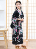 Faschingskostüm Japanische Kostüme Kinder Kimono Schwarz Polyester Kleid Oriental Damen Set Urlaub Kostüme Karneval Kostüm