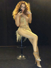 Faschingskostüm Jazz Dance Kostüm Karneval Gold Quasten Frauen Overalls Karneval Kostüm