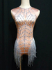 Faschingskostüm Jazz Dance Kostüm Karneval Sexy Frauen Beading Quasten Mini Overalls Karneval Kostüm