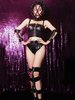 Faschingskostüm Jazz Dance Kostüm Schwarz Damen Sexy Outfit Karneval Kostüm Karneval Kostüm