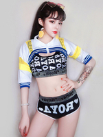 Faschingskostüm Jazz Dance Kostüm Sexy Frauen Hip Hop Set DS Club Wear Karneval Kostüm Karneval Kostüm
