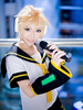 Faschingskostüm Kagamine Rin / Len Cosplay Kostüm von VOCALOID in Weiß und Schwarz Karneval Kostüm