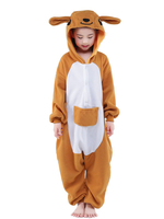 Faschingskostüm Karneval Gelbes Känguru SyntheticJumpsuit Maskottchen Kostüm