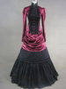 Faschingskostüm Karneval Gothic Victorian Klassisch Lolita lange Ballkleid Kleid in Rot
