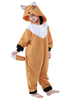 Faschingskostüm Karneval Kigurumi Kostüme Flanell Kinder Cartoon Nachtwäsche Tier Onesie Fuchs