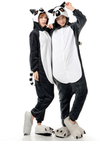 Faschingskostüm Karneval Kigurumi Pyjamas Affe Onesie Flanell zwei Ton Tier Pyjama paar Kostüm