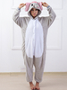 Faschingskostüm Karneval Kigurumi Pyjamas Elefant Onesie Grey Flanell Tier Nachtwäsche Kostüm für Erwachsene