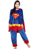 Faschingskostüm Karneval Kigurumi Pyjamas Superhelden Superman Strampler Flanell Womens Cosplay Kostüm