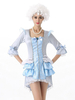 Faschingskostüm Karneval Kostüm-Kostüm Weiße Queen Mary Kleidhandschuhe Baumwollsatin Damen Royal Set Ferien Kostüme Karneval Kostüm