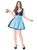 Faschingskostüm Karneval Kostüm-Kostüme Biermädchen-Kostüm Light Sky Blue Bow Lace Up Dress Biermädchen-Urlaubskostüme Oktoberfest-Kostüme Karneval Kostüm